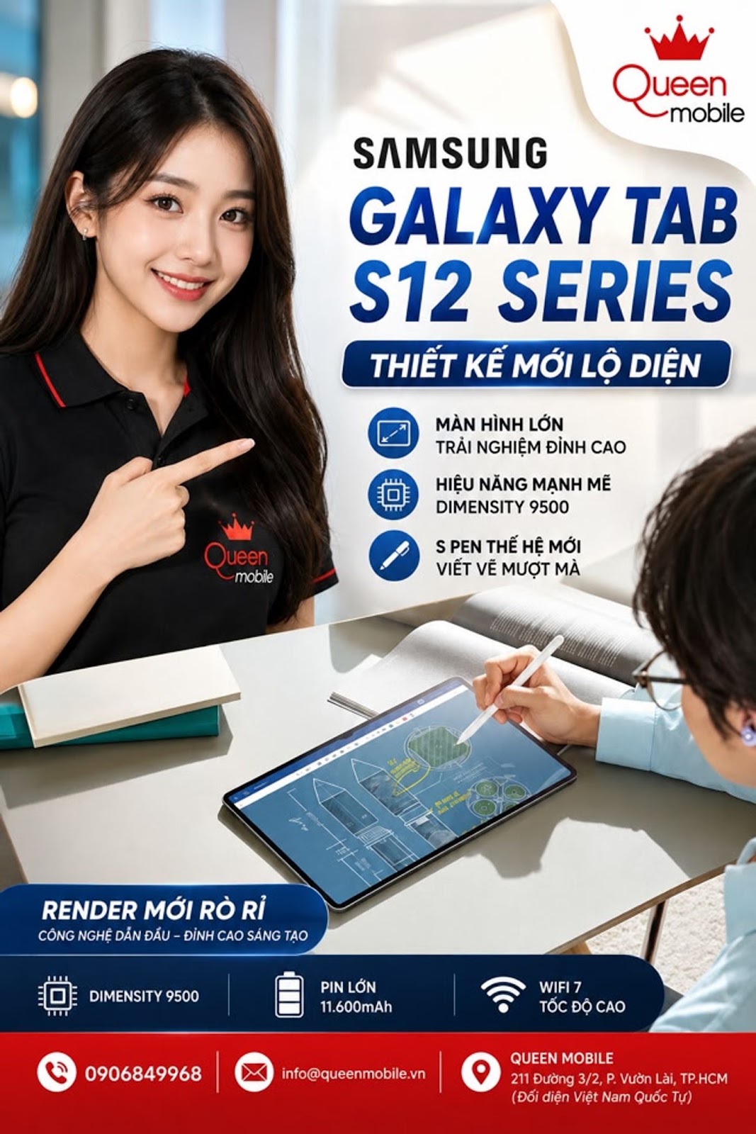 Samsung Galaxy Tab S12 Ultra lộ ảnh mới, phần khuyết màn hình vẫn còn gây tranh cãi #Samsung #Galaxy