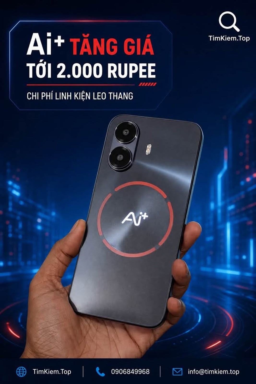 Ai+ Smartphone tăng giá điện thoại tại Ấn Độ, áp lực linh kiện đẩy phân khúc giá rẻ vào thế khó #AiP