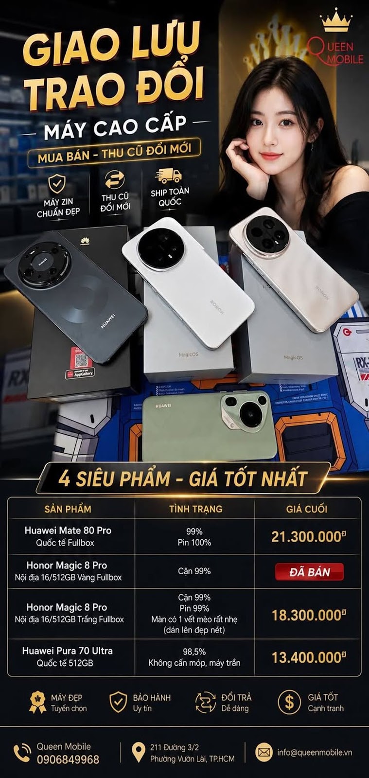 Bảng giá giao lưu – Thu cũ đổi mới – Mua bán máy cao cấp