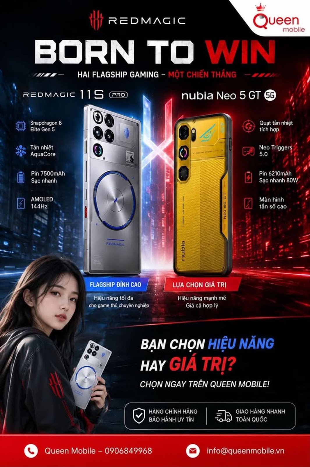 REDMAGIC 11S Pro và nubia Neo 5 GT 5G đối đầu trong chiến dịch mới của ZTE Device #REDMAGIC11SPro #n