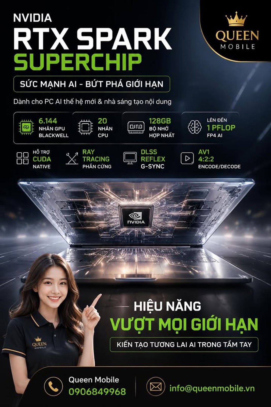NVIDIA RTX Spark Superchip Chính Thức Lộ Diện, Laptop AI Sắp Mạnh Ngang Máy Chủ Thu Nhỏ