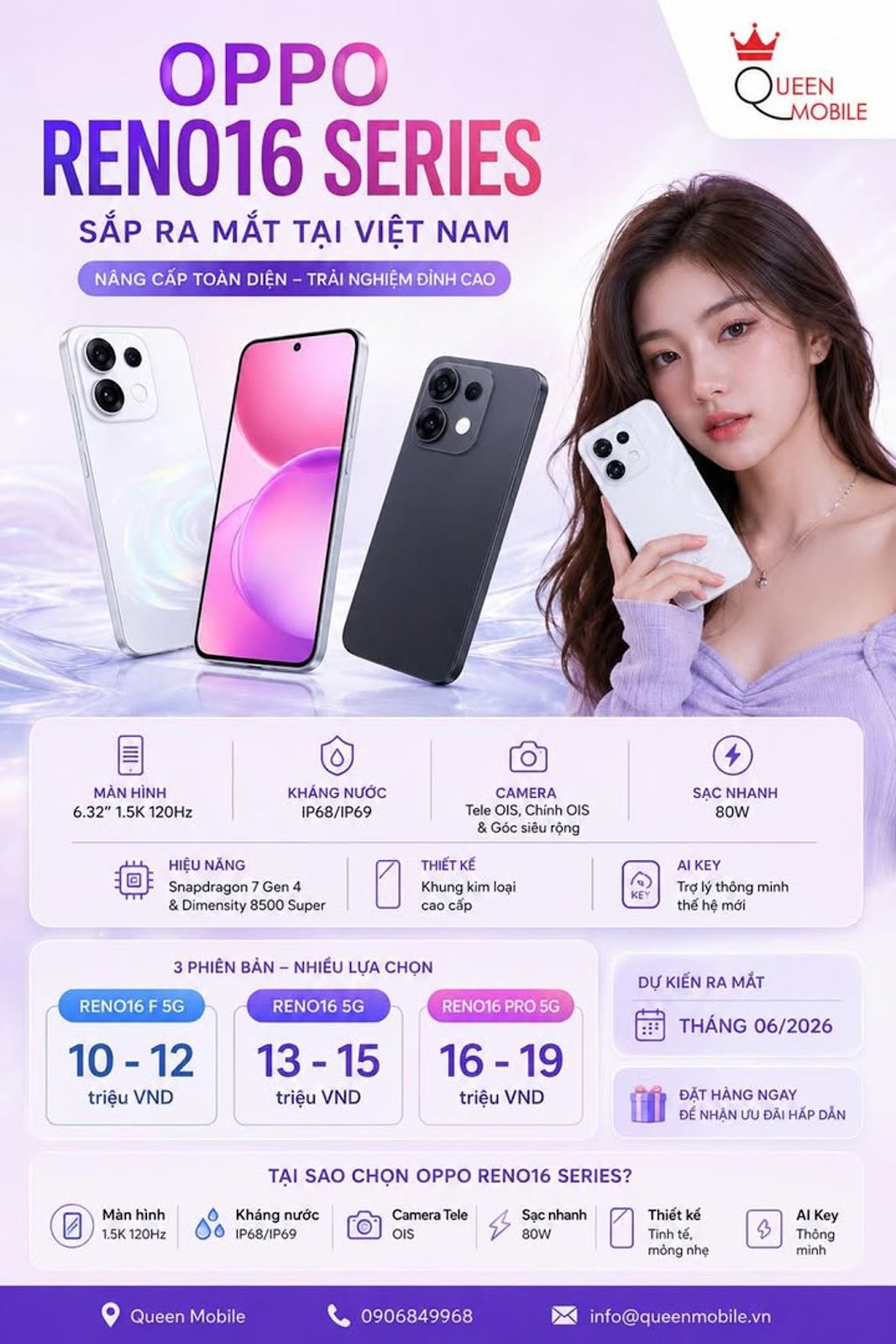 OPPO Reno16 Series Sắp Về Việt Nam, Liệu Có Đủ Sức Gây Áp Lực Lên Samsung Galaxy A56 Và Xiaomi 15 Li
