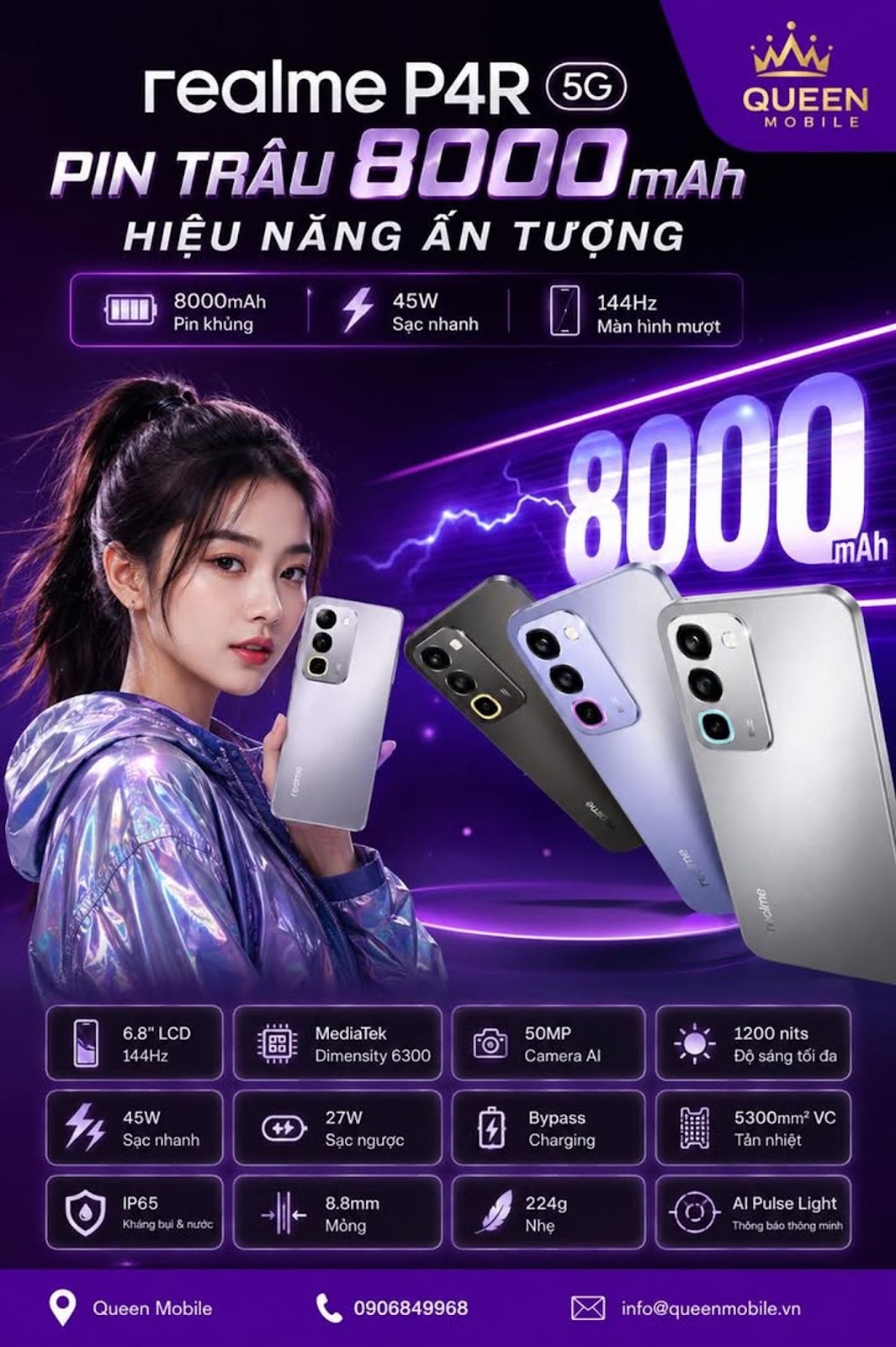 realme P4R 5G Sắp Ra Mắt Với Pin 8.000mAh, Liệu Đây Có Phải Là Cơn Ác Mộng Mới Của Samsung Galaxy M1