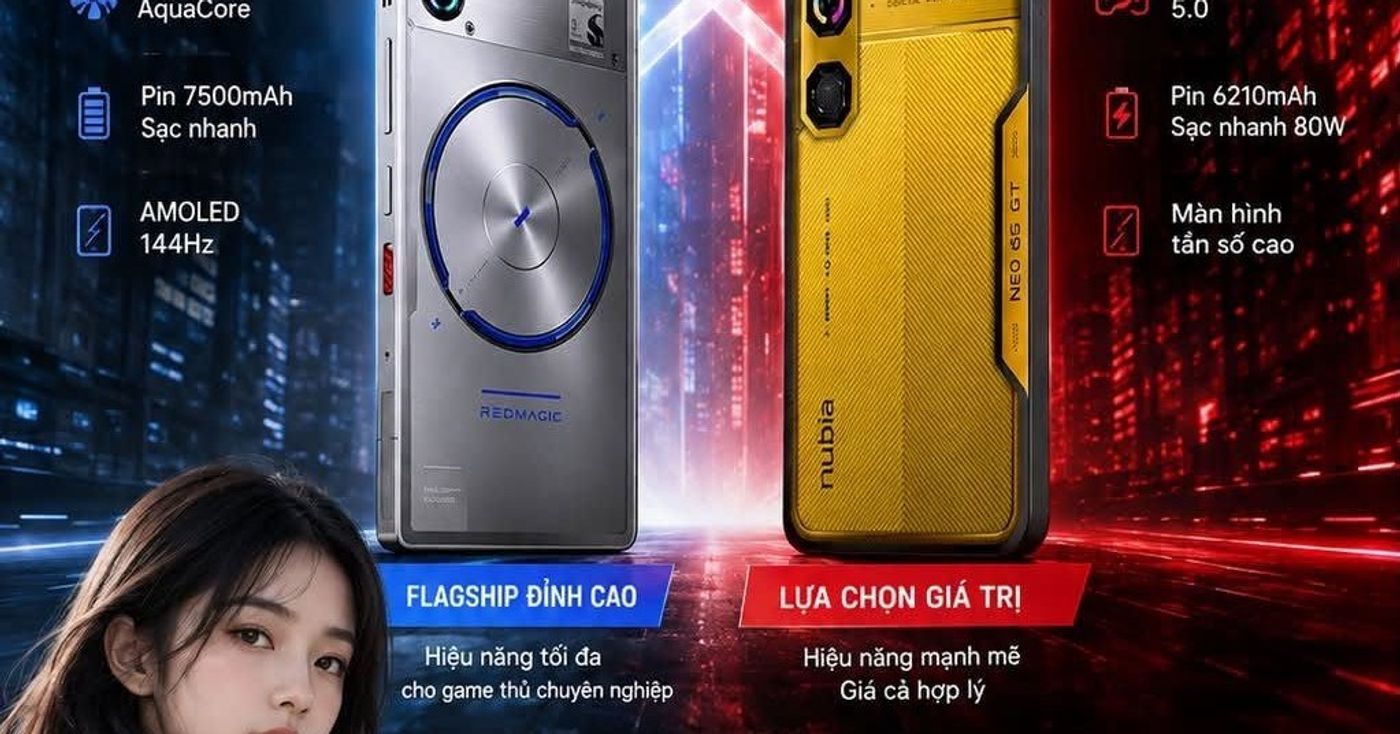 REDMAGIC 11S Pro và nubia Neo 5 GT 5G đối đầu trong chiến dịch mới của ZTE Device #REDMAGIC11SPro #n