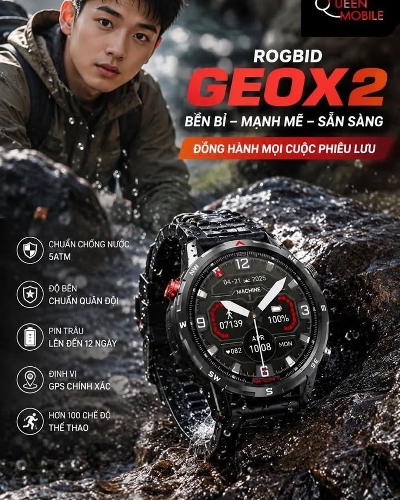 Rogbid GeoX2 xuất hiện với thiết kế siêu bền dành cho mùa hè, liệu đây có phải là mẫu đồng hồ thông 