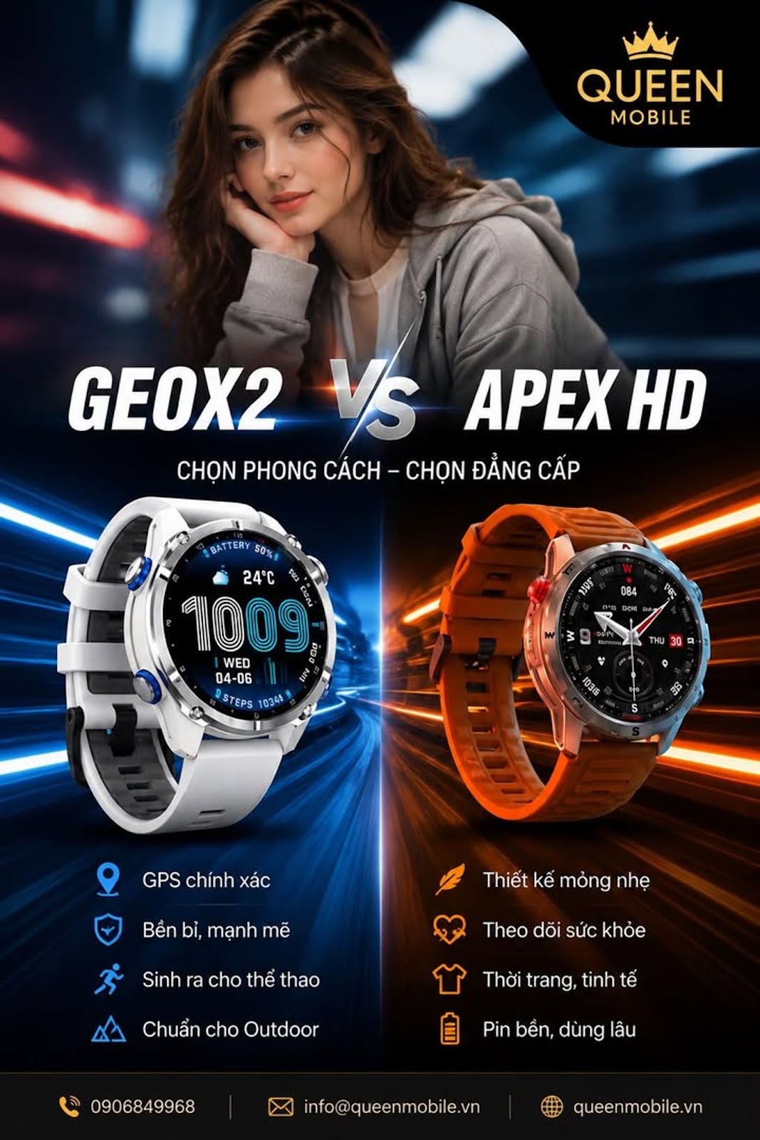 Rogbid GeoX2 Đối Đầu Rogbid Apex HD – Cuộc Chiến Đồng Hồ Thông Minh GPS Đang Làm Cộng Đồng Công Nghệ