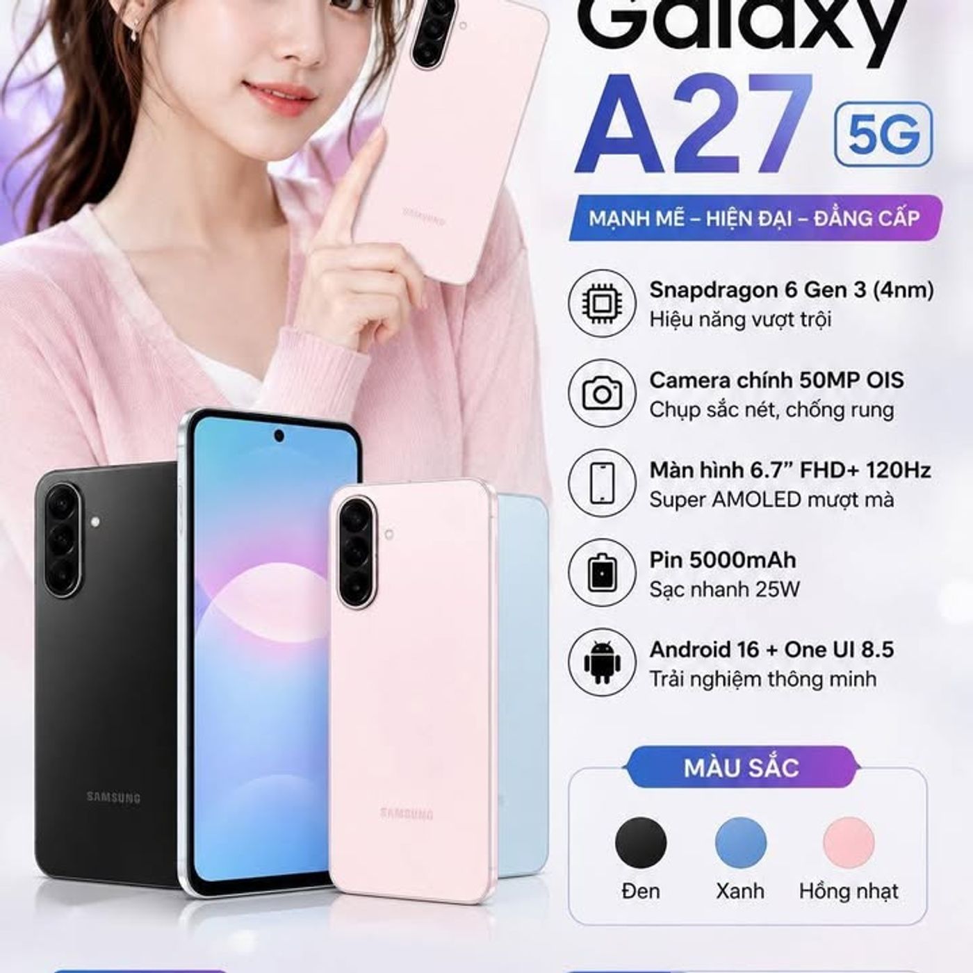 Samsung Galaxy A27 5G lộ toàn bộ cấu hình, fan Samsung có đang bị “cắt giảm tính năng” quá tay?