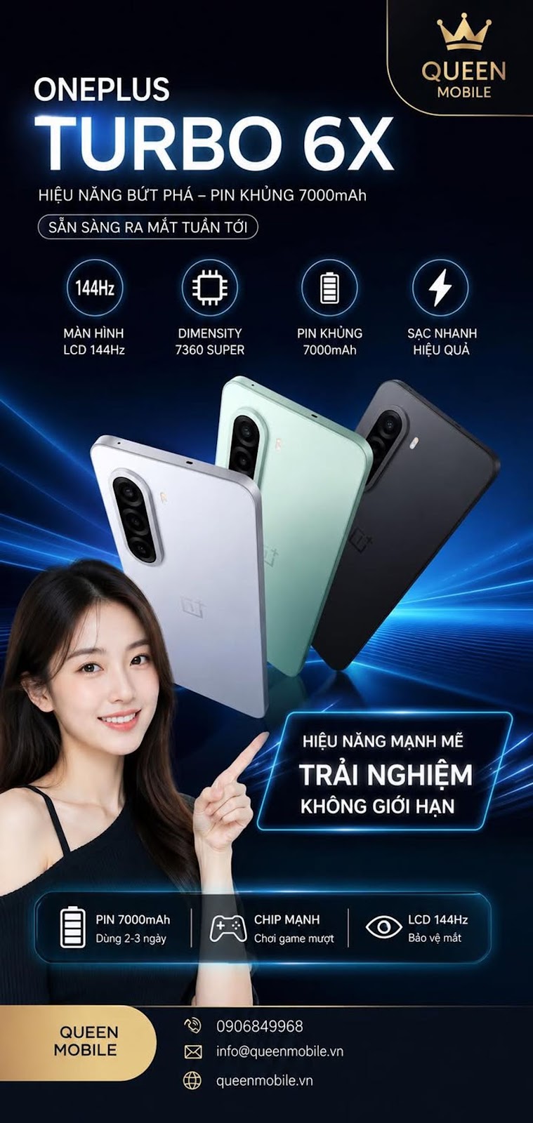 OnePlus Turbo 6X Lộ Diện Với Màn Hình 144Hz, Pin 7000mAh Và Chip Dimensity 7360 Super