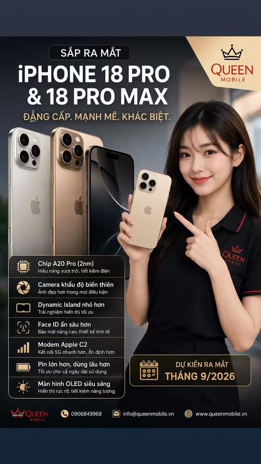 iPhone 18 Pro và iPhone 18 Pro Max sắp xuất hiện, loạt nâng cấp đáng chú ý trước thềm tháng 9