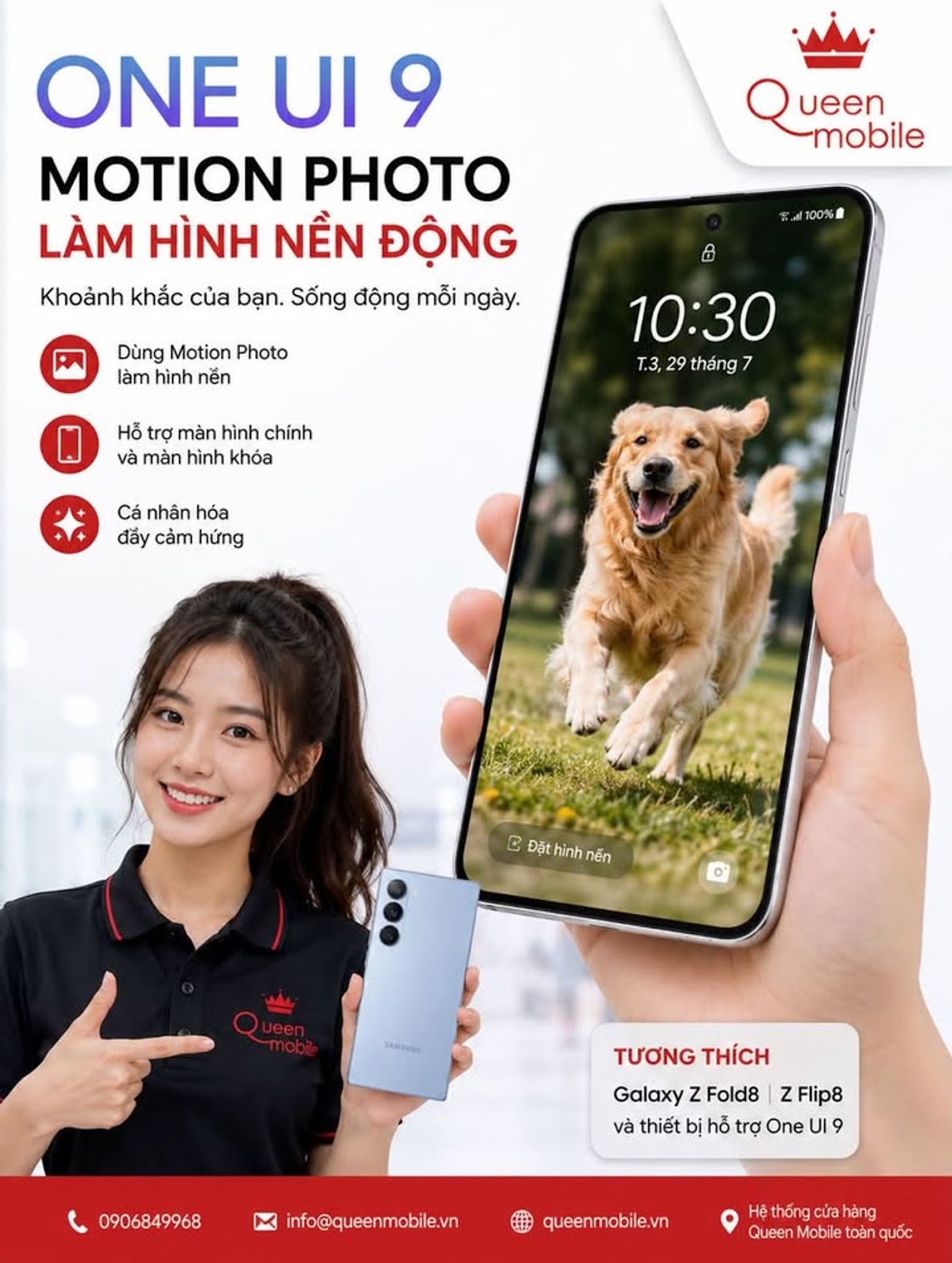 Samsung One UI 9 biến Motion Photo thành hình nền động cho màn hình chính Galaxy...