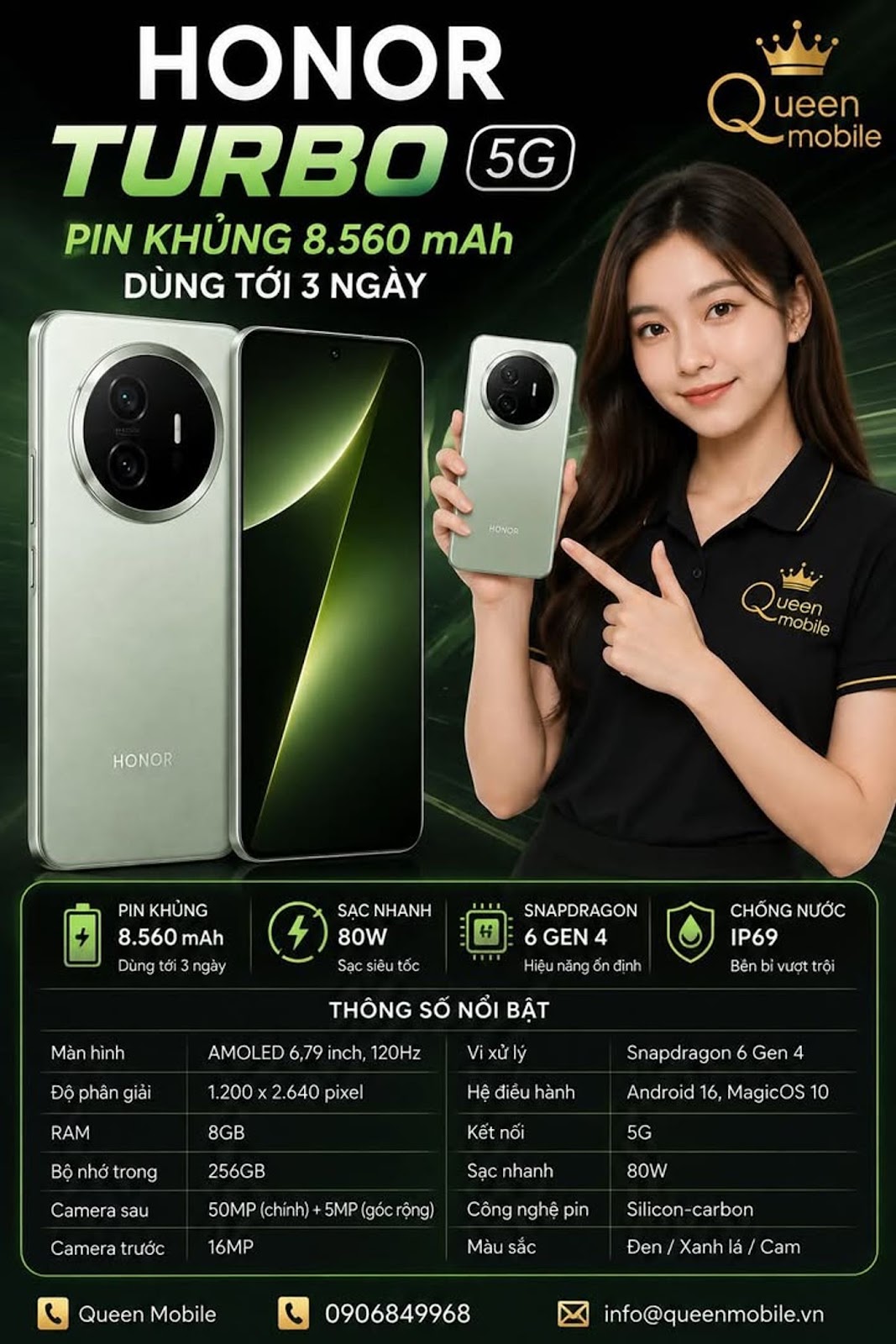 Honor Turbo 5G ra mắt với pin 8.560 mAh, tuyên bố dùng tới 3 ngày