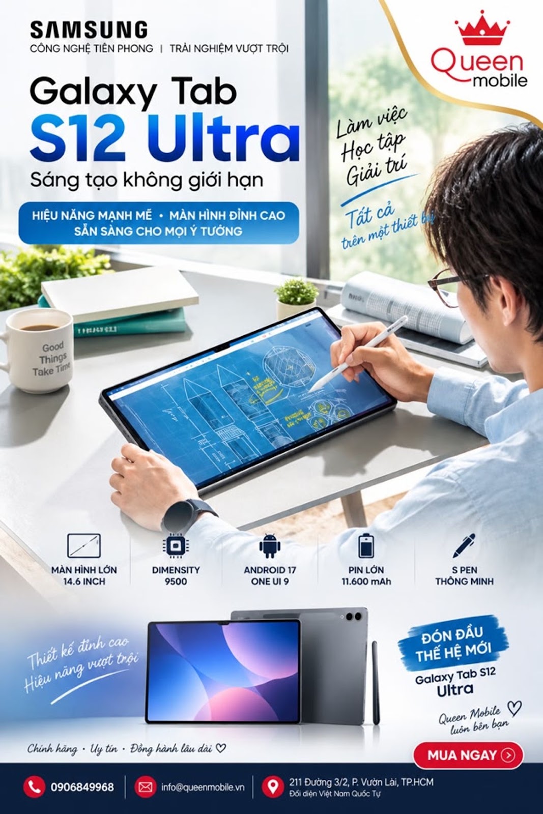 Samsung Galaxy Tab S12 Ultra lộ ảnh mới, phần khuyết màn hình vẫn còn gây tranh cãi #Samsung #GalaxyTabS12Ultra #GalaxyTabS12Plus #GalaxyTabS12 #SamsungGalaxyTab #Dimensity9500 #Me - Tin Tức Công Nghệ