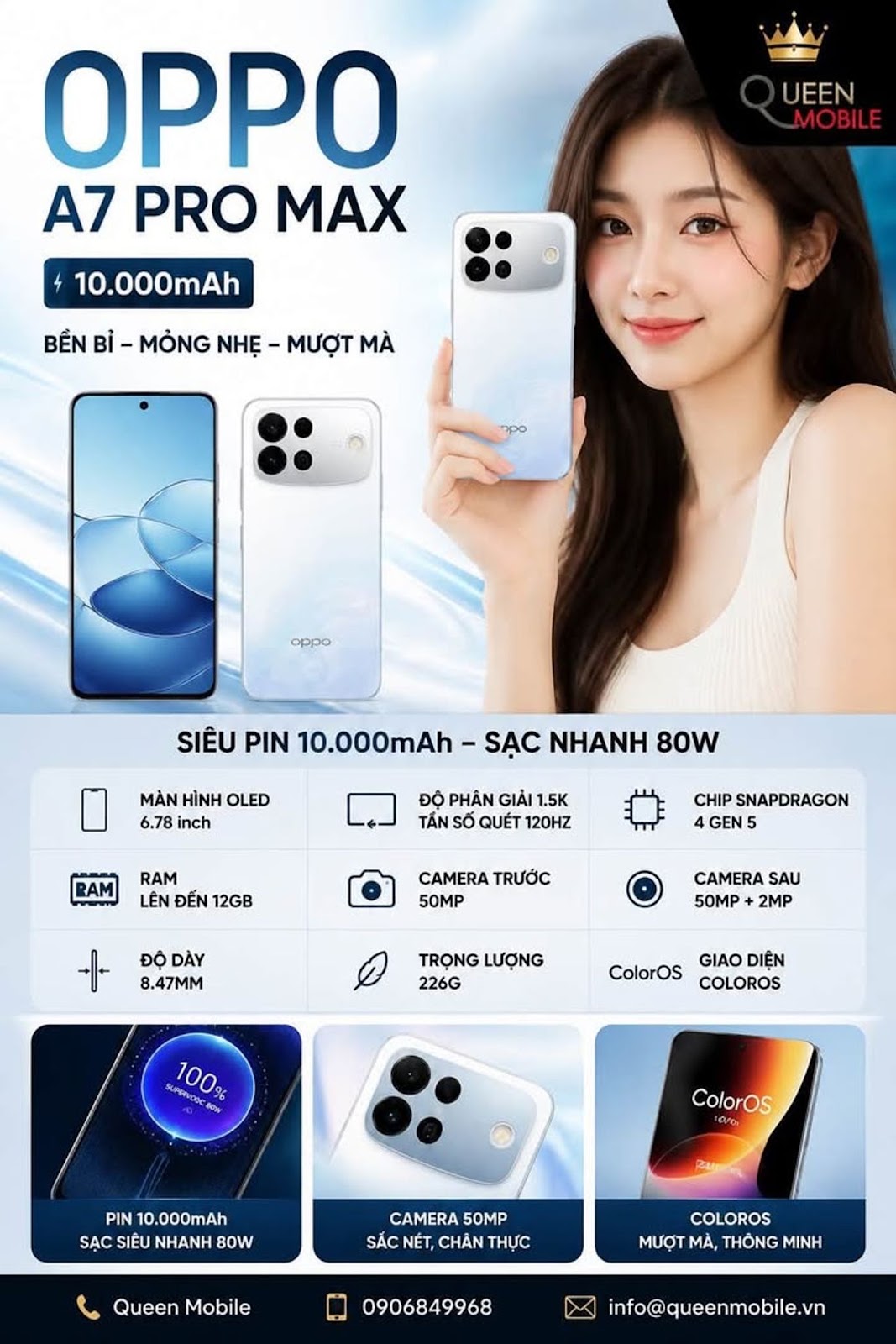 OPPO A7 Pro Max lộ cấu hình với pin 10.000mAh trước ngày ra mắt tại Trung Quốc #OPPO #OPPOA7ProMax #