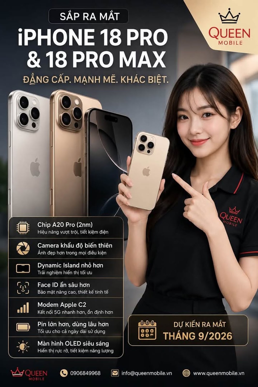 iPhone 18 Pro và iPhone 18 Pro Max sắp xuất hiện, loạt nâng cấp đáng chú ý trước thềm tháng 9