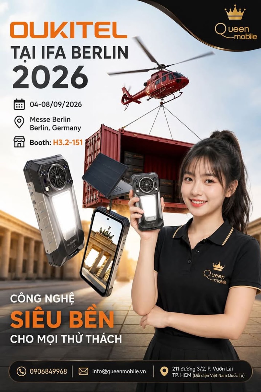 OUKITEL xác nhận tham dự IFA Berlin 2026, đưa công nghệ thiết bị siêu bền đến Đức #OUKITEL #IFA2026 