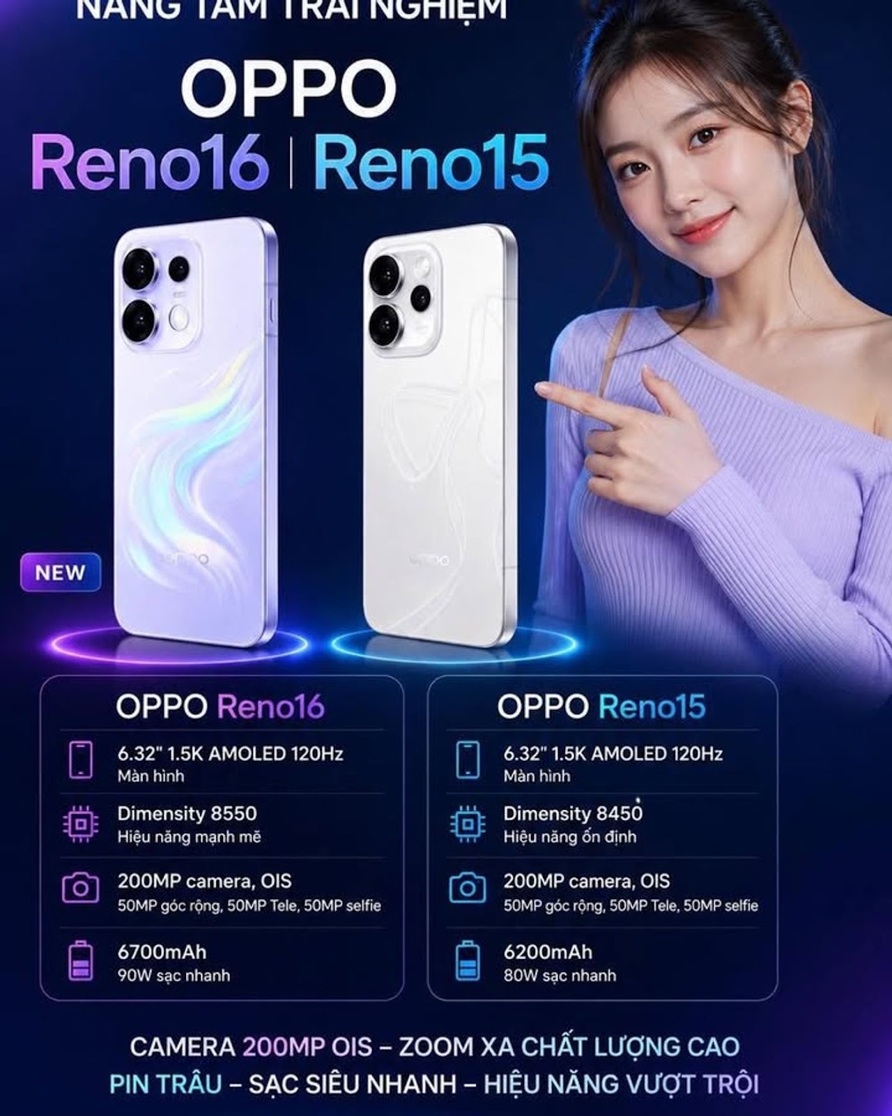 OPPO Reno16 Lộ Diện Cực Mạnh – Nâng Cấp Toàn Diện, Mua Ngay Trước Khi Cháy Hàng!...