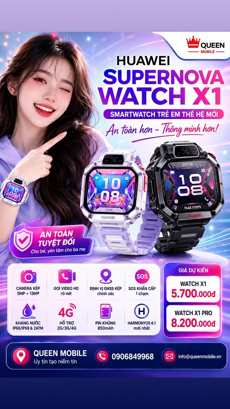 Huawei Supernova Watch X1 chính thức ra mắt tại Trung Quốc
