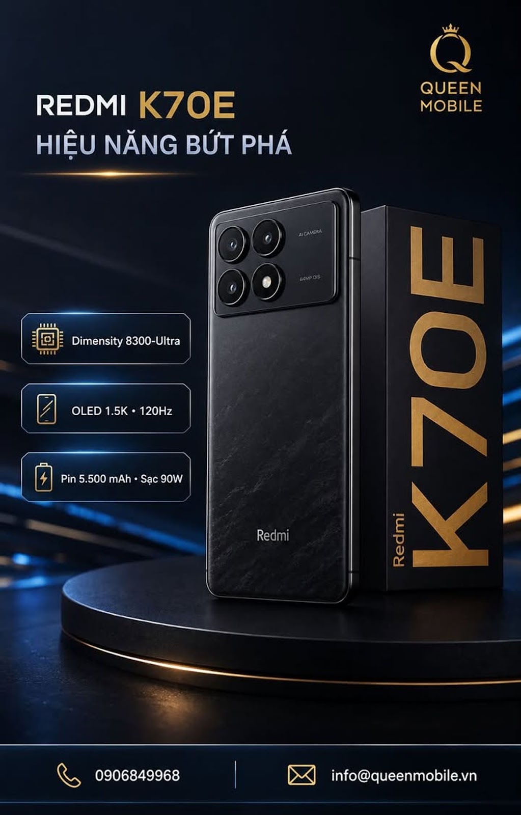Redmi K70E vẫn đáng chú ý với Dimensity 8300-Ultra, màn hình 1.5K và pin 5.500 mAh #RedmiK70E #Redmi