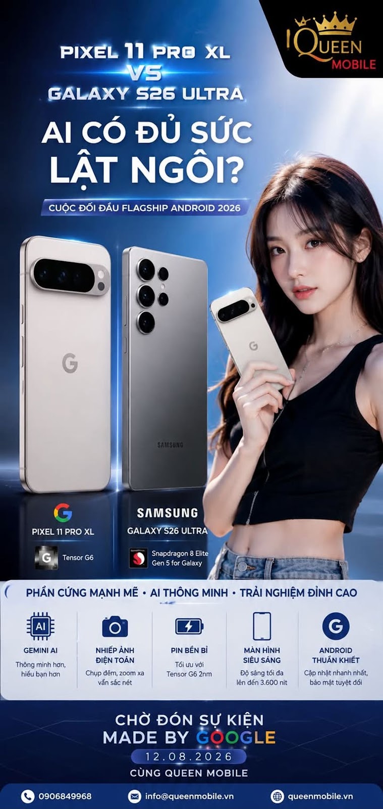 Google Pixel 11 Pro XL đấu Samsung Galaxy S26 Ultra, Google có đủ sức lật ngôi flagship Android của 