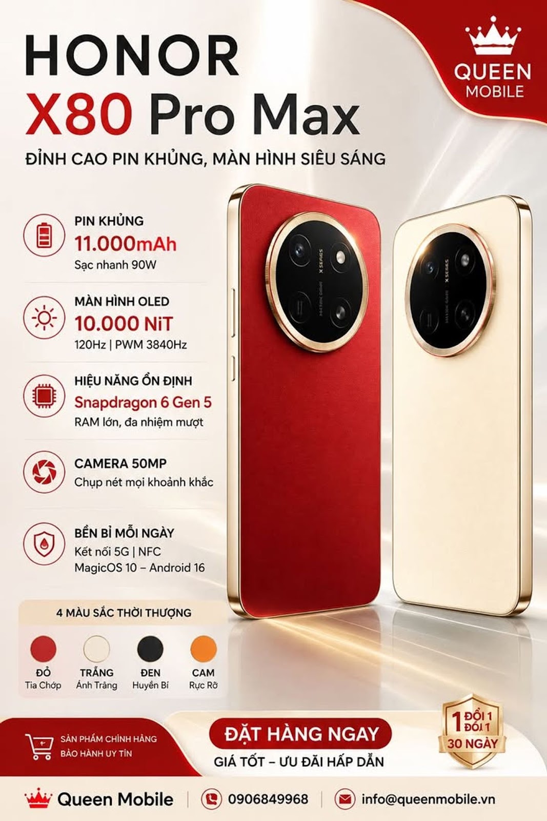 HONOR X80 Pro Max chính thức ra mắt với pin 11.000 mAh và màn hình đạt đỉnh 10.000 nit #HONOR #HONOR