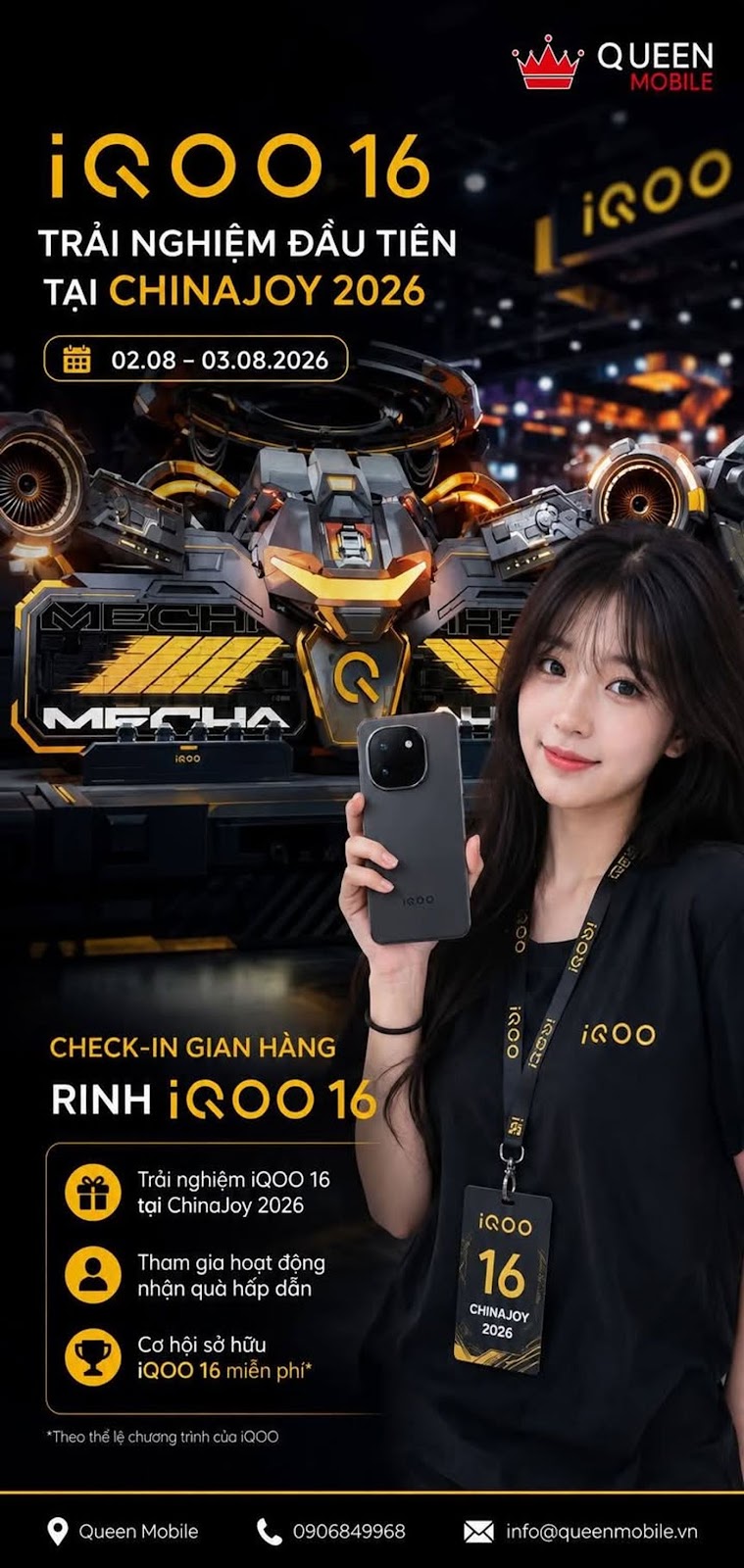 iQOO 16 xuất hiện tại ChinaJoy 2026 với chương trình trải nghiệm đầu tiên #iQOO16 #iQOO #ChinaJoy202
