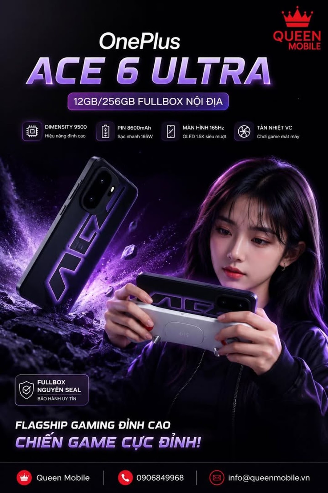 OnePlus ACE 6 Ultra 12GB/256GB FullBox Nội Địa Trung Quốc
