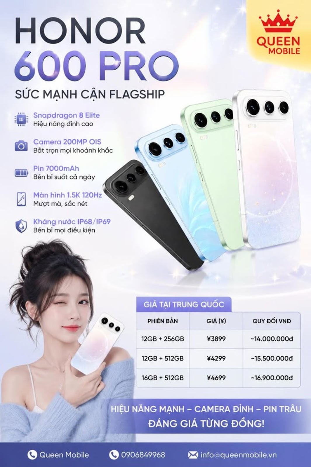 HONOR 600 Pro lộ giá tại Trung Quốc khiến thị trường tầm cận flagship rung chuyể...