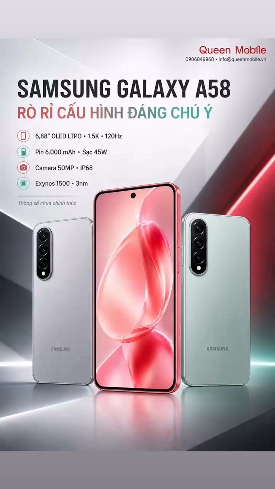 Samsung Galaxy A58 lộ cấu hình mạnh như flagship nhưng Samsung chưa xác nhận #SamsungGalaxyA58 #Gala