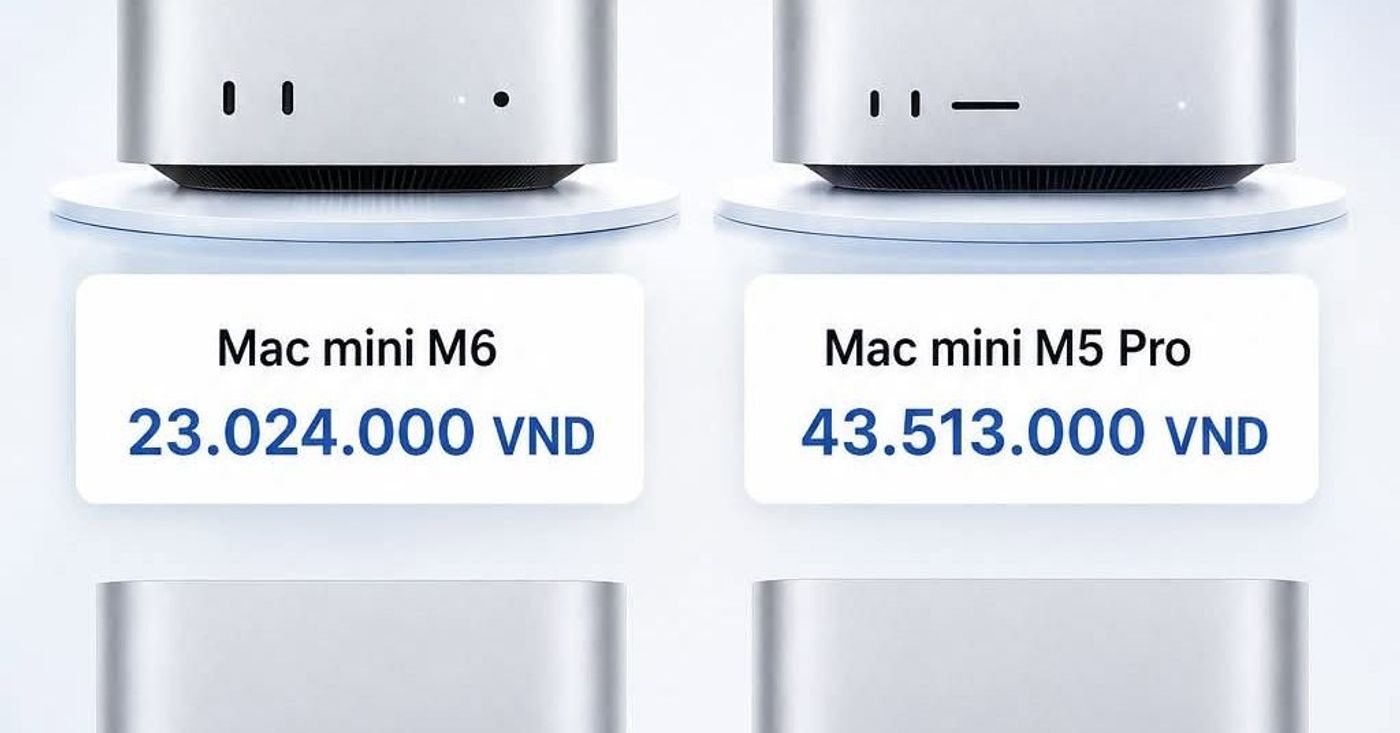 Apple nâng giá Mac mini và Mac Studio thế hệ mới, Mac Studio M5 Ultra khởi điểm hơn 140 triệu VND #A