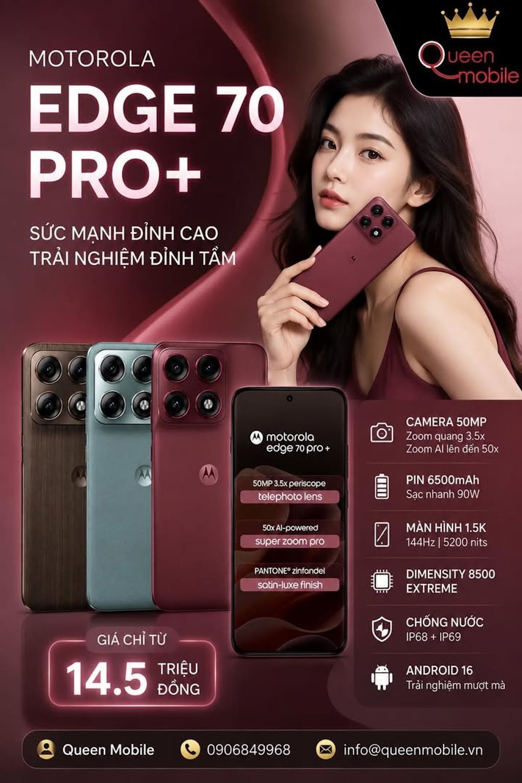 Motorola Edge 70 Pro+ Chính Thức Ra Mắt Với Dimensity 8500 Extreme, Camera Tiềm Vọng Đánh Bại Nhiều 