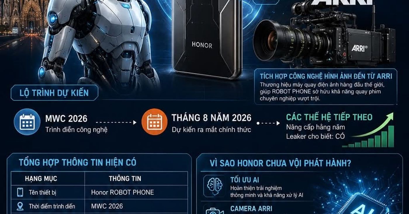Honor ROBOT PHONE được xác nhận sẽ không chỉ có một thế hệ duy nhất #Honor #ROBOTPHONE #AIPhone #ARR