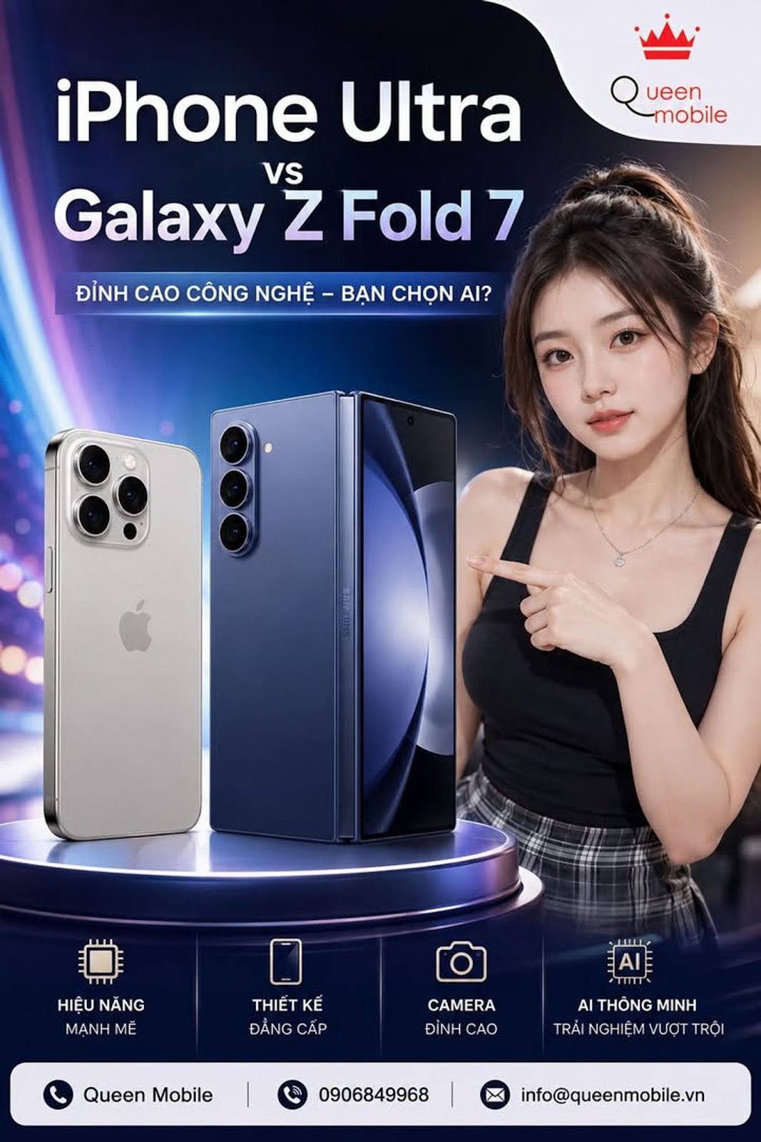 iPhone Ultra đối đầu Samsung Galaxy Z Fold 7