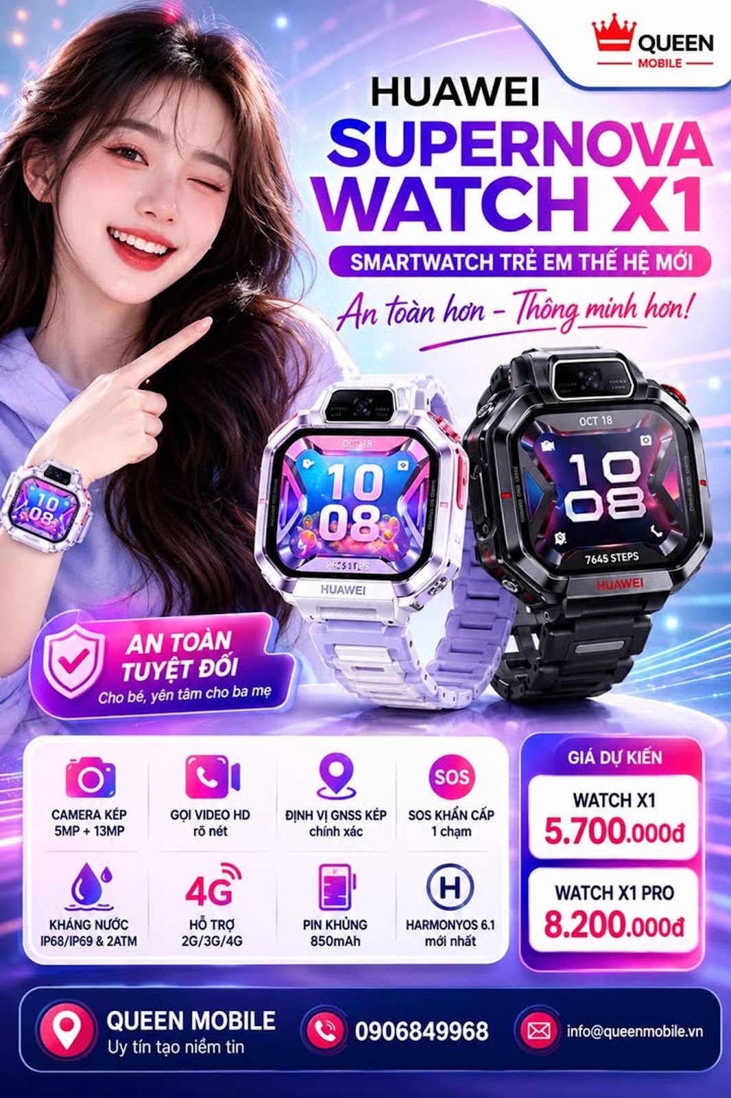 Huawei Supernova Watch X1 chính thức ra mắt tại Trung Quốc