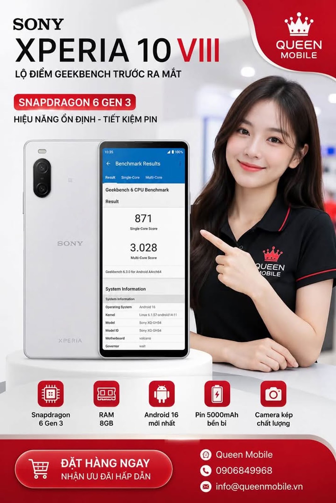 Sony Xperia 10 VIII lộ điểm Geekbench trước ngày ra mắt, Snapdragon 6 Gen 3 khiến người dùng tranh c