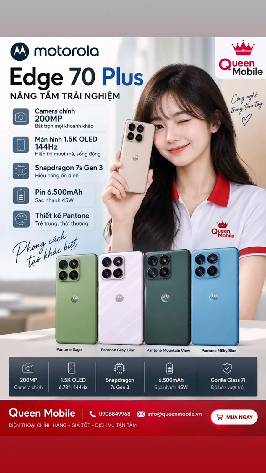 Motorola Edge 70 Plus ra mắt với camera 200 MP và pin 6.500 mAh, nhưng chữ Plus có thực sự đồng nghĩ