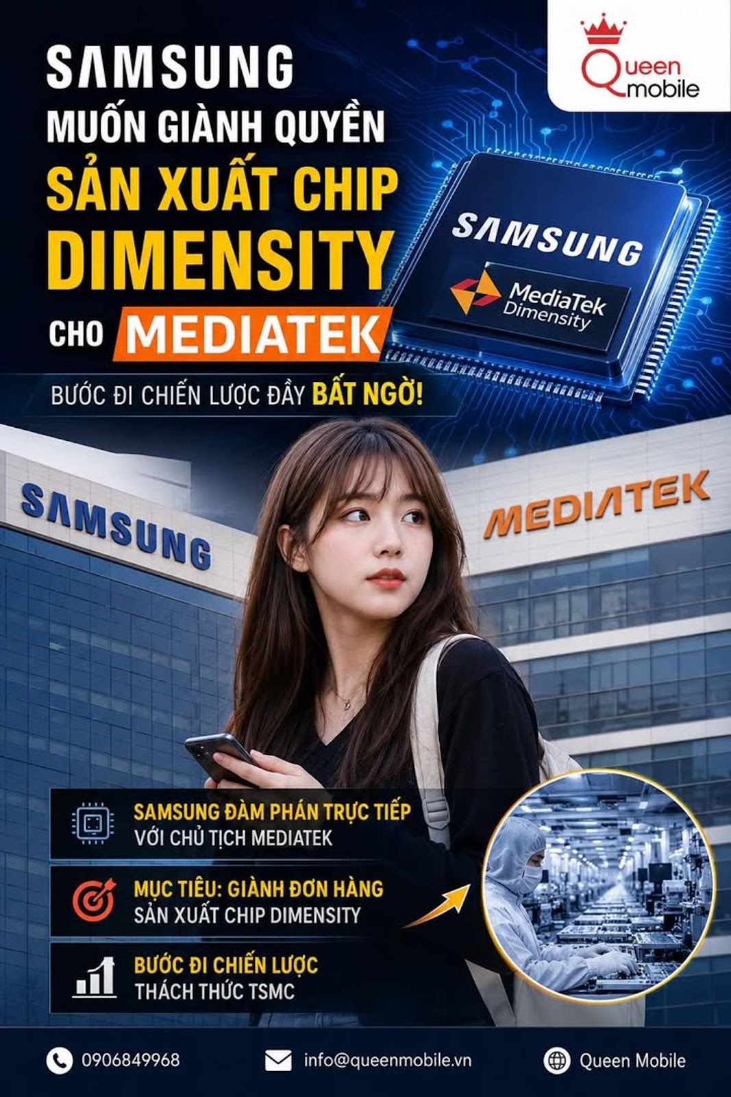 BẤT NGỜ Samsung đang muốn “cướp” đơn hàng Dimensity khỏi tay TSMC