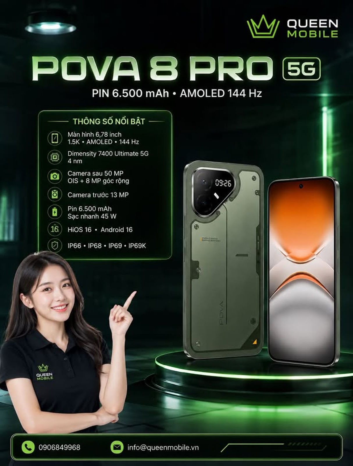 TECNO POVA 8 Pro 5G ra mắt tại Ấn Độ với pin 6.500 mAh và màn hình AMOLED 144 Hz #TECNO #POVA8Pro5G 