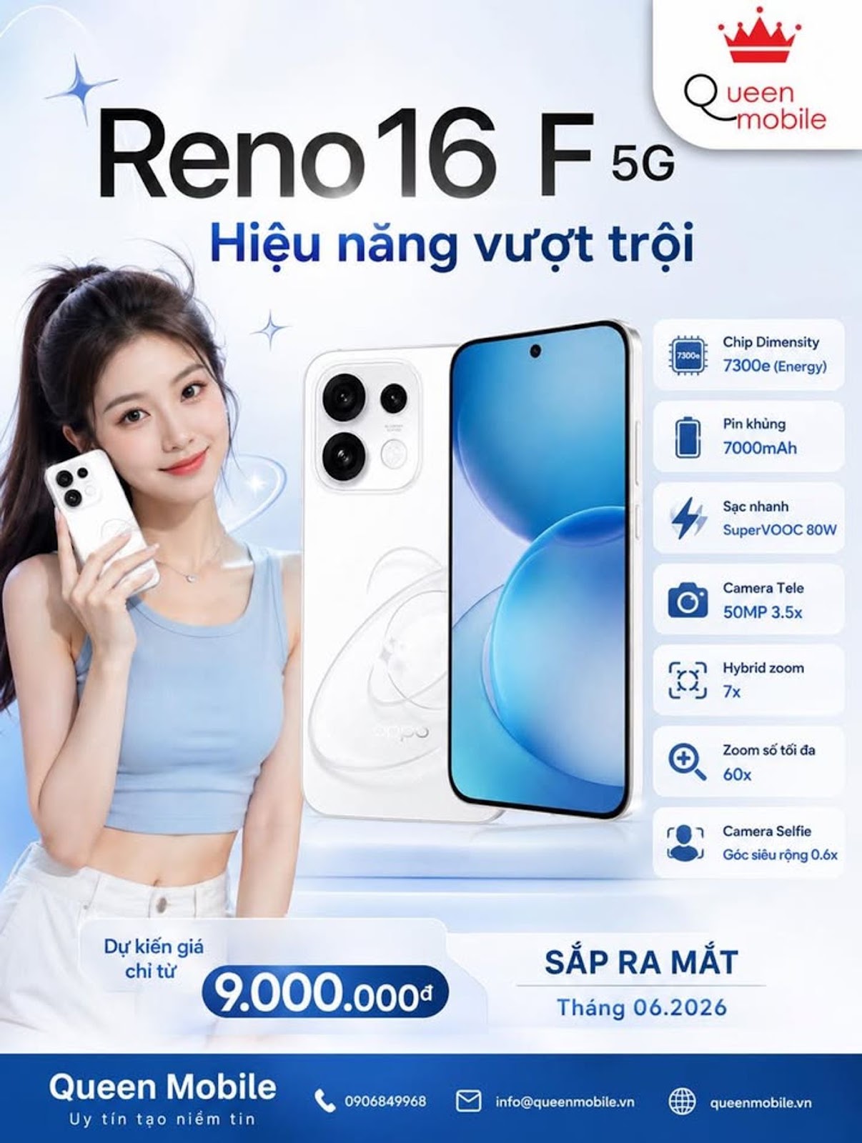 OPPO Reno16 F 5G Lộ Thông Tin Đáng Chú Ý Với Pin 7.000mAh Và Camera Tele 3.5x
