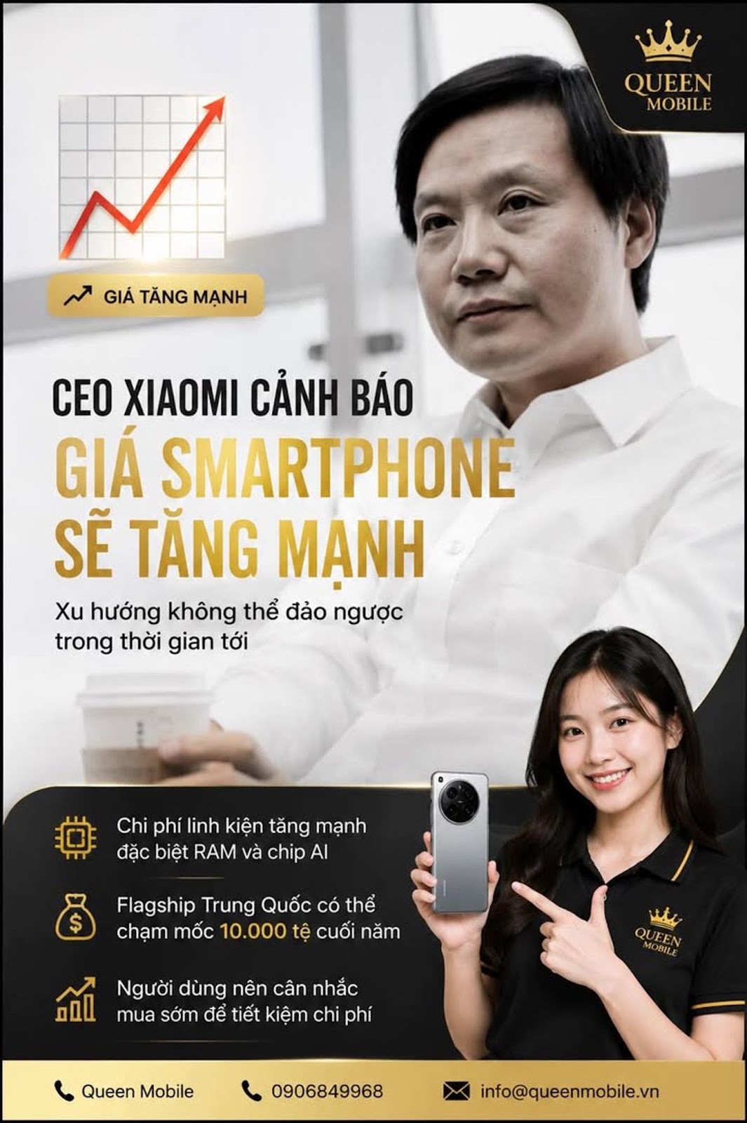 CEO Xiaomi Cảnh Báo Giá Smartphone Sắp Tăng Mạnh, Người Dùng Việt Nam Có Nên Mua Ngay Hôm Nay?