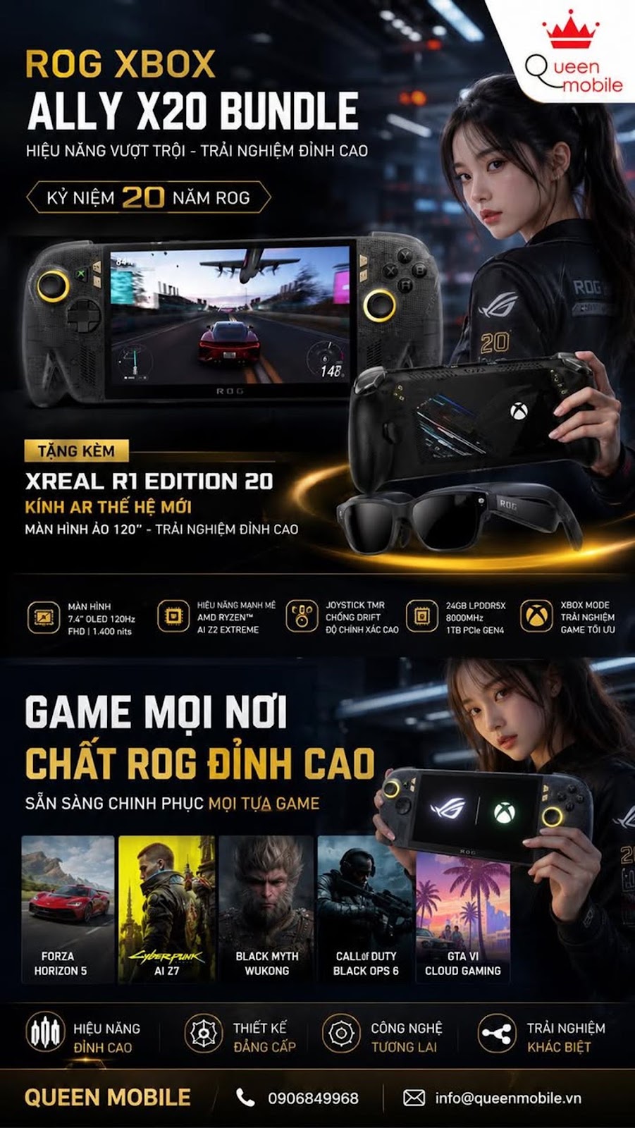 ASUS ROG Xbox Ally X20 Bundle Lộ Diện, Liệu Nintendo Switch 2 Và Steam Deck Có Đang Đối Mặt Đối Thủ 