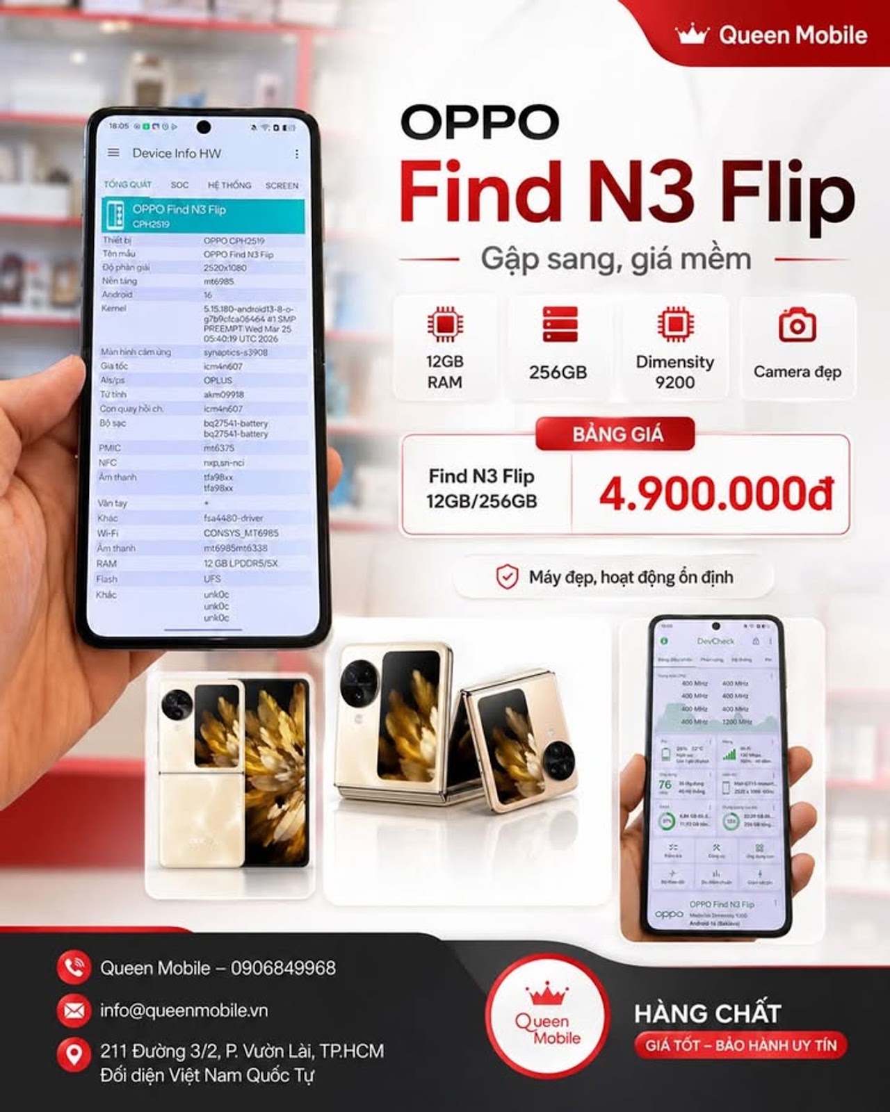 – MÁY GẬP CAO CẤP, GIÁ CHỈ 4.900.000 VND